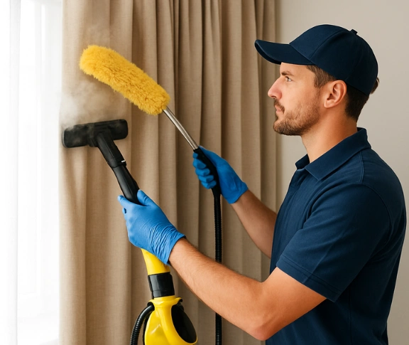Trusted residential curtain cleaning technician Matty Curtain Cleaning werrington-nsw QLD